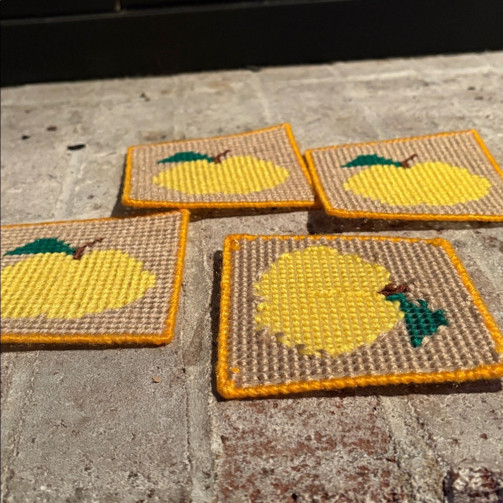 FREE w bundle of 2 *
+ Vintage Handmade Needlepoint Coaster Set - Picture 6 of 6